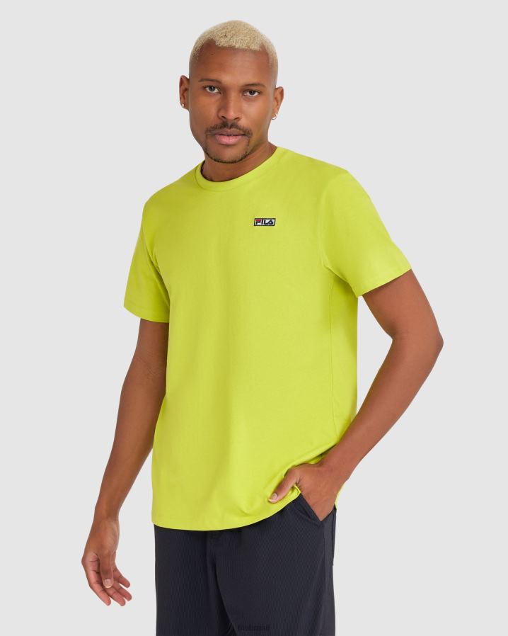 verde cítrico FILA camiseta fila verde cian masculina HXJFD2412