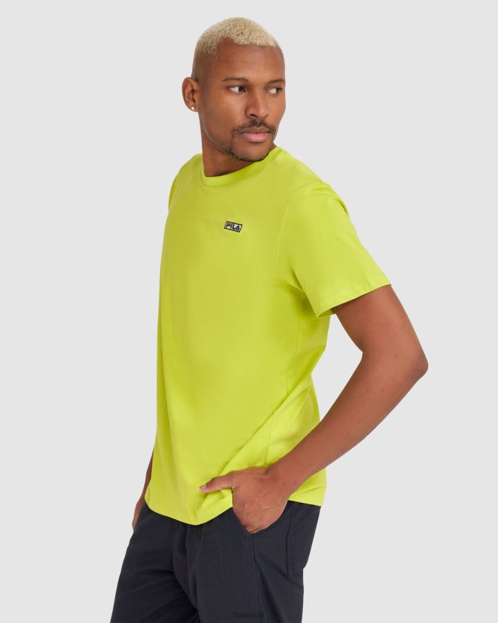 verde cítrico FILA camiseta fila verde cian masculina HXJFD2412