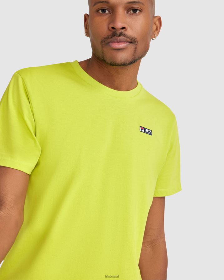 verde cítrico FILA camiseta fila verde cian masculina HXJFD2412