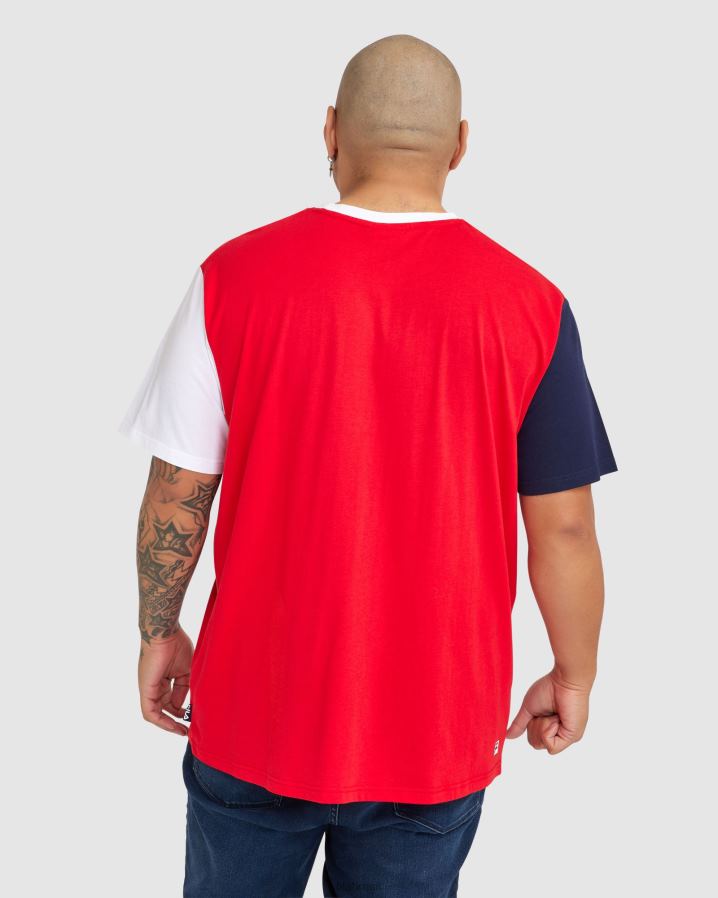 vermelho FILA camiseta fila masculina plus lennox HXJFD2392