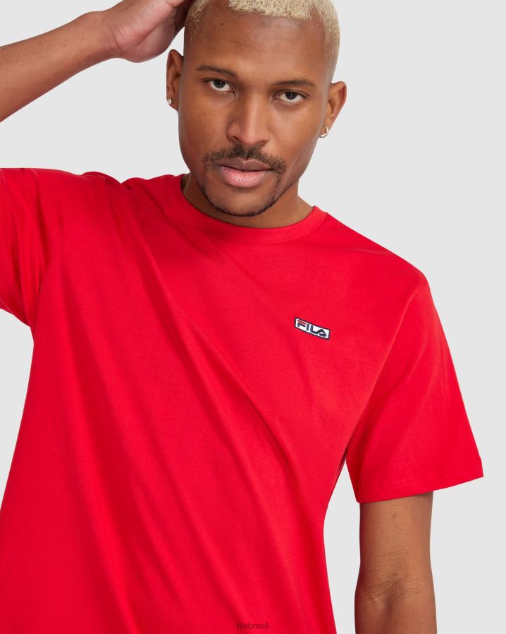 vermelho FILA camiseta fila masculina vermelha HXJFD2413