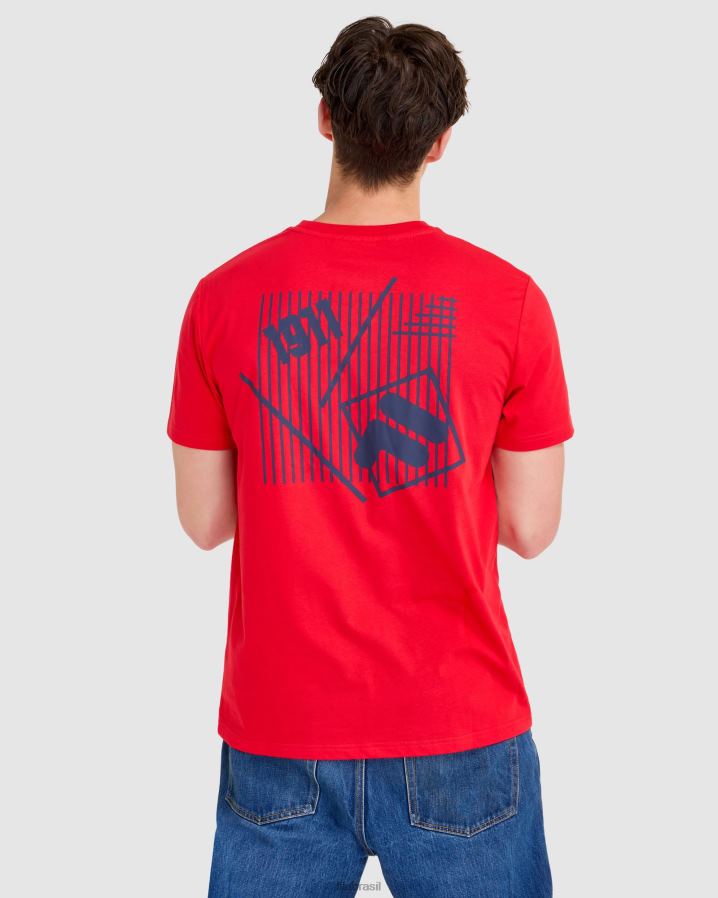 vermelho FILA camiseta fila vermelha aaron HXJFD2303