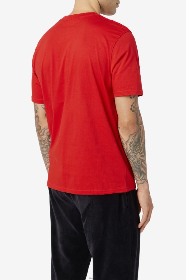 vermelho FILA camiseta fila vermelha masculina HXJFD285