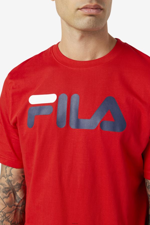 vermelho FILA camiseta fila vermelha masculina HXJFD285