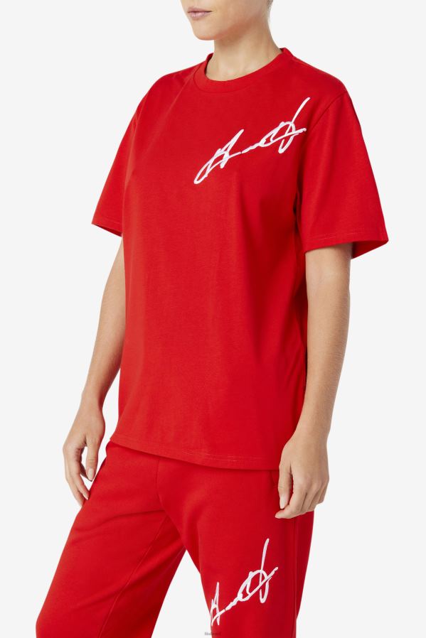 vermelho FILA fila grant hill cormac tee vermelha HXJFD229