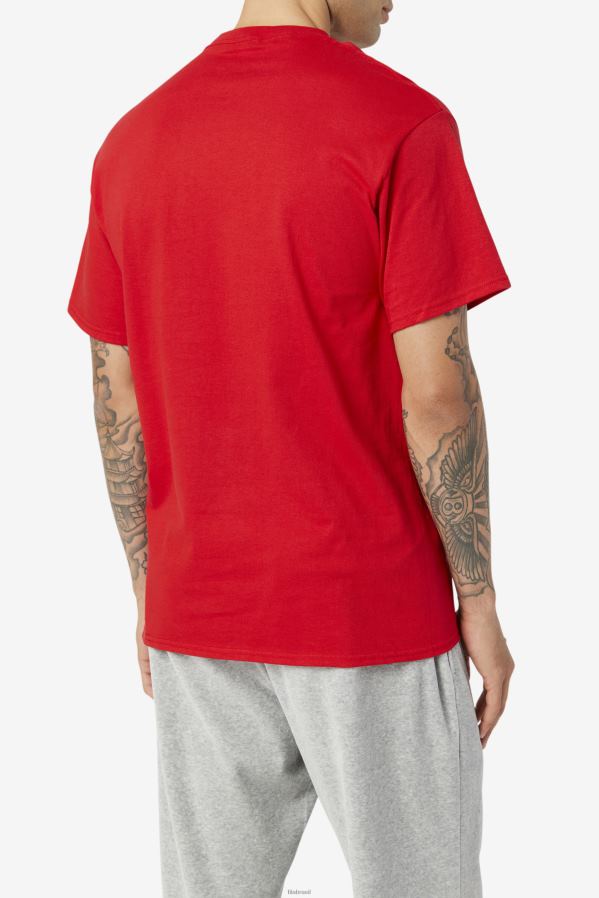 vermelho/marinho/branco FILA camiseta fitness original vermelha/marinho/branca fila HXJFD354