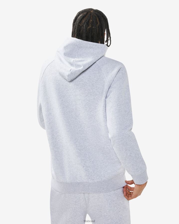 mármore cinza claro FILA capuz unissex badge 3.0 fila cinza claro marle HXJFD2510