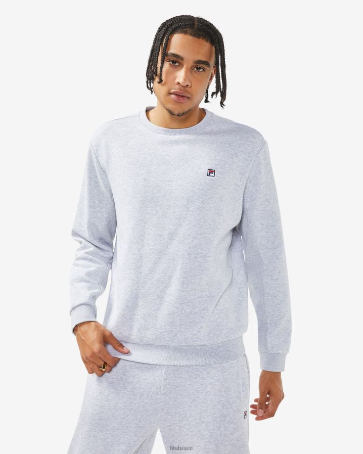 mármore cinza claro FILA cinza claro marle fila unisex badge 2.0 tripulação HXJFD2511