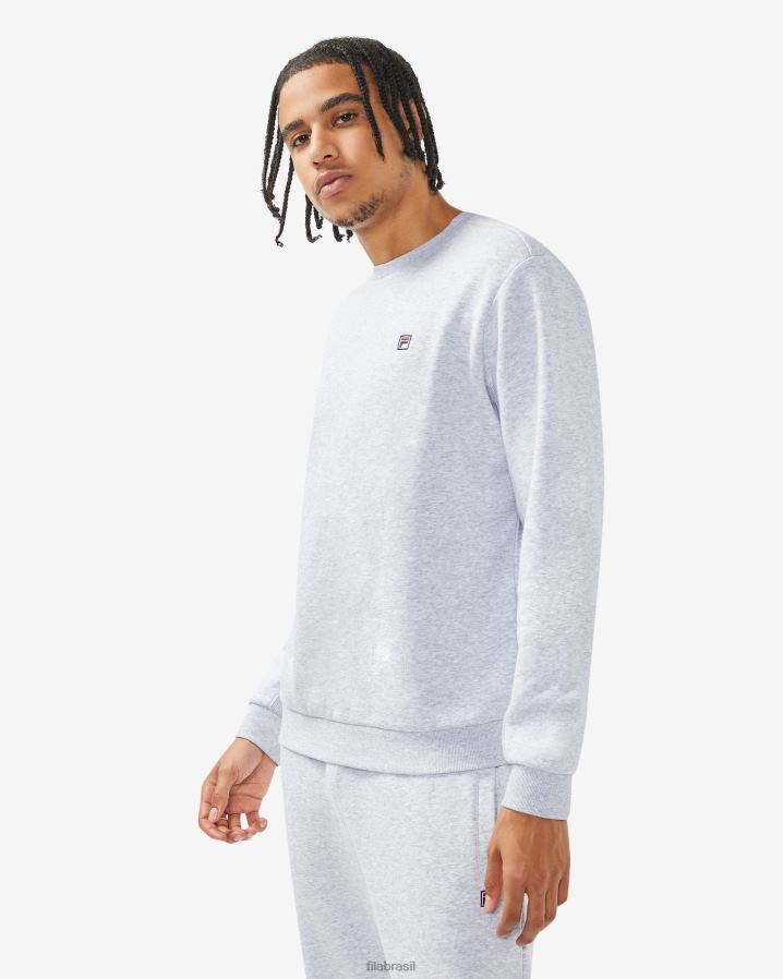 mármore cinza claro FILA cinza claro marle fila unisex badge 2.0 tripulação HXJFD2511