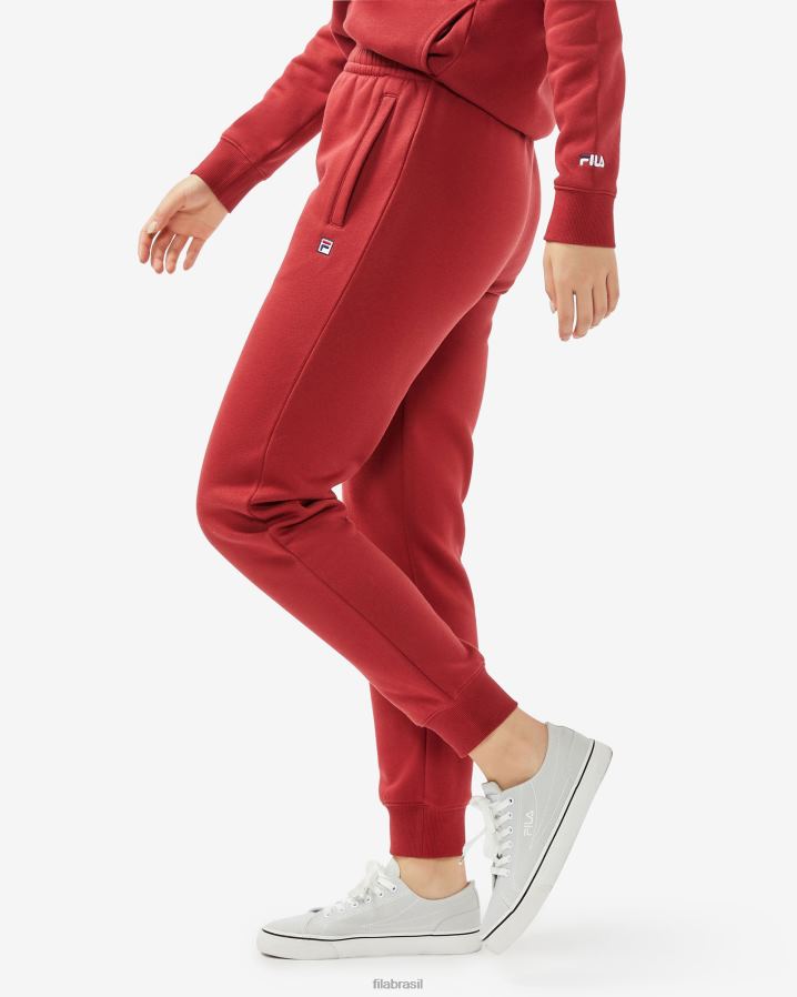 rosa/vermelho FILA calça fila rosa/vermelha unissex badge 3.0 HXJFD2518
