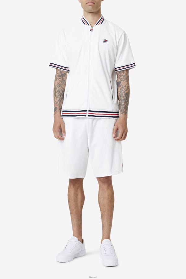 Marinha Branca FILA jaqueta estudio veludo branca/marinho fila HXJFD954