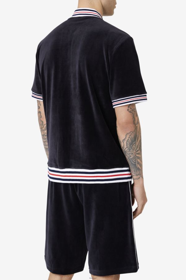 Preto branco FILA estudio jaqueta veludo preto/branco fila HXJFD953