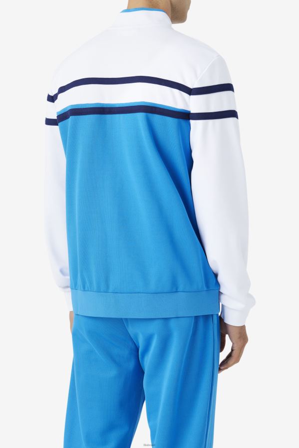 diretório azul/branco/casaco de ervilha FILA jaqueta fila naso azul/branco/peacoat HXJFD945