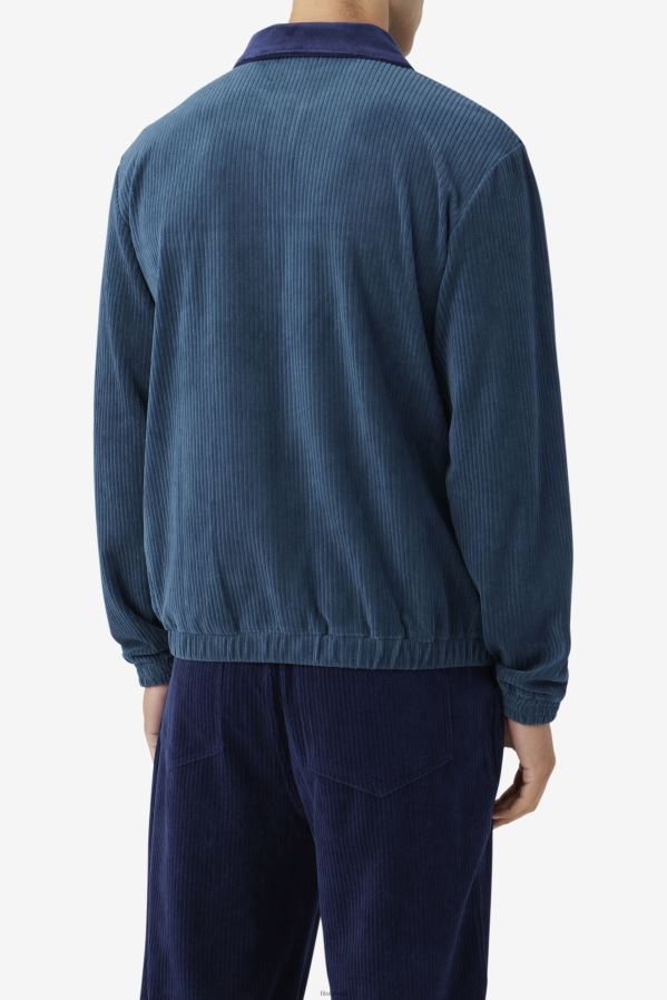 verde-azulado/marinho/garça FILA jaqueta de veludo azul-petróleo/marinho/garça gerard fila HXJFD936