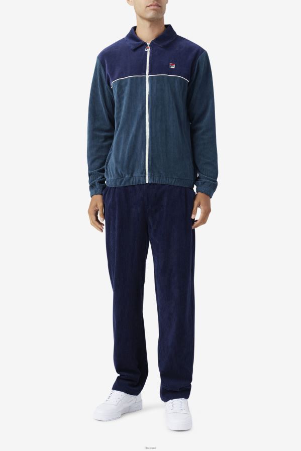 verde-azulado/marinho/garça FILA jaqueta de veludo azul-petróleo/marinho/garça gerard fila HXJFD936