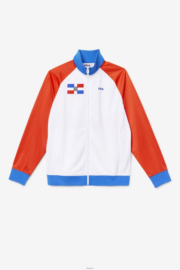 vermelho ardente/branco/azul FILA jaqueta da república dominicana fila fiery vermelho/branco/azul HXJFD908