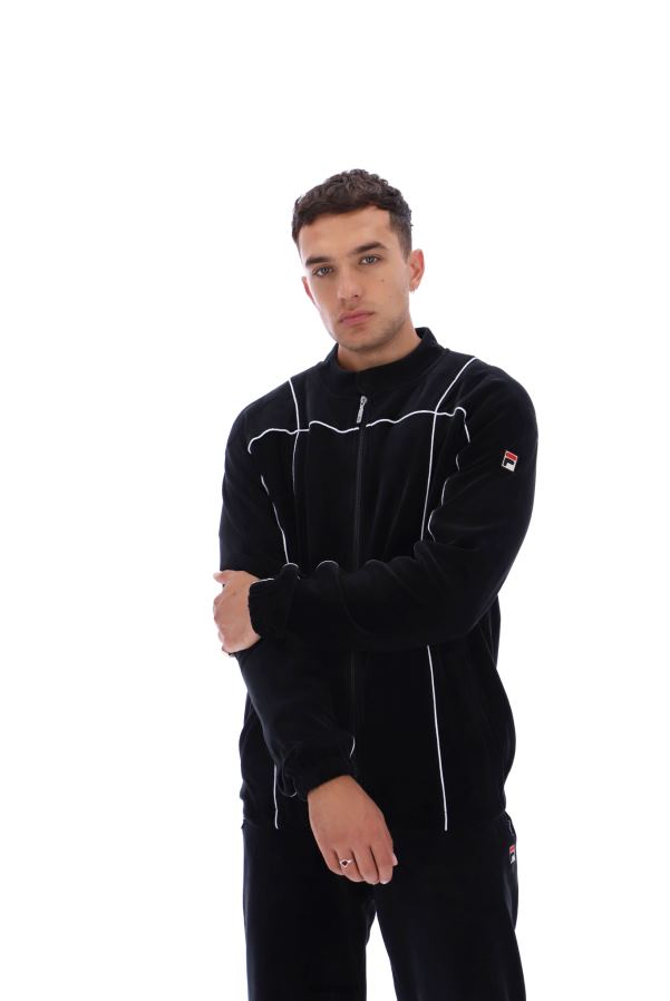 FILA presa clássico veludo fashion track top fila HXJFD3323