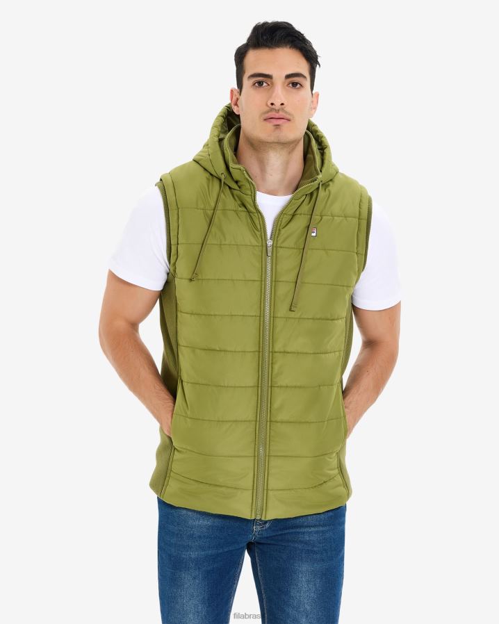 Oliva FILA jaqueta fila olive masculina julio puff HXJFD2650