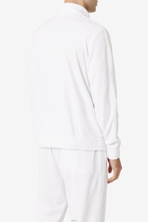 branco FILA jaqueta fila branca de veludo HXJFD813