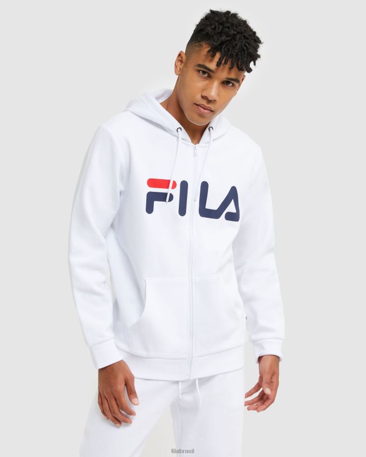 branco FILA jaqueta fila classic unissex branca HXJFD2499