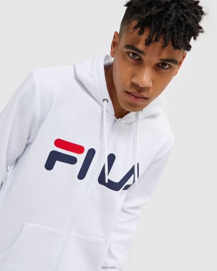 branco FILA jaqueta fila classic unissex branca HXJFD2499