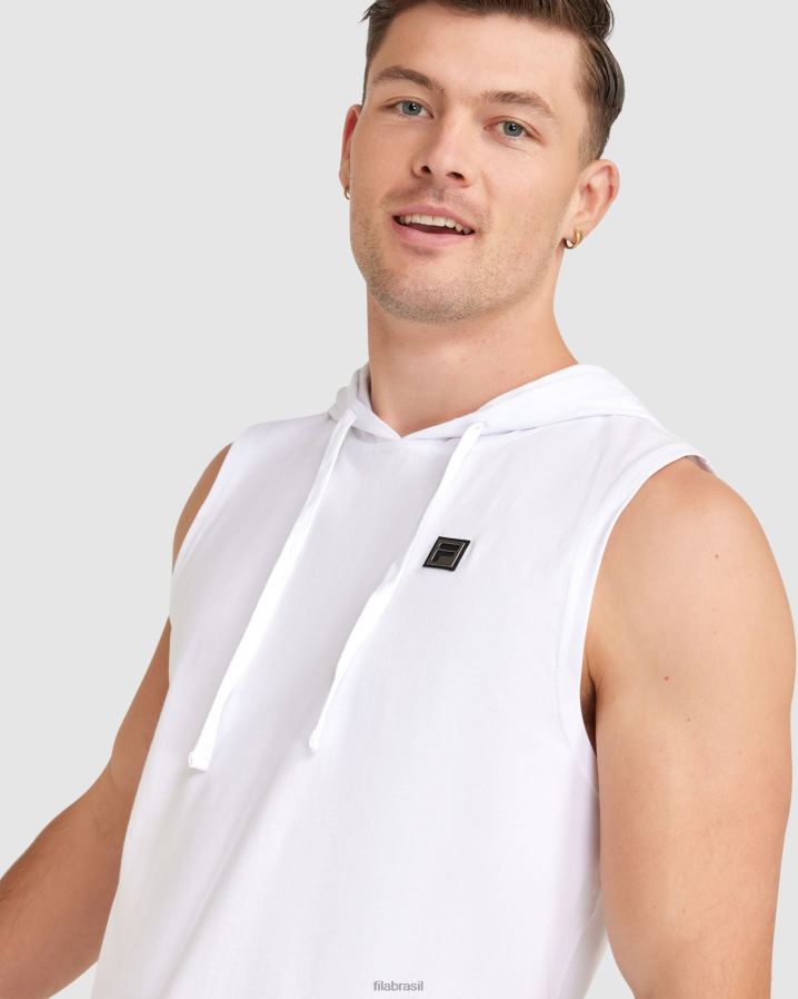 branco FILA regata fila blake masculina branca HXJFD2425