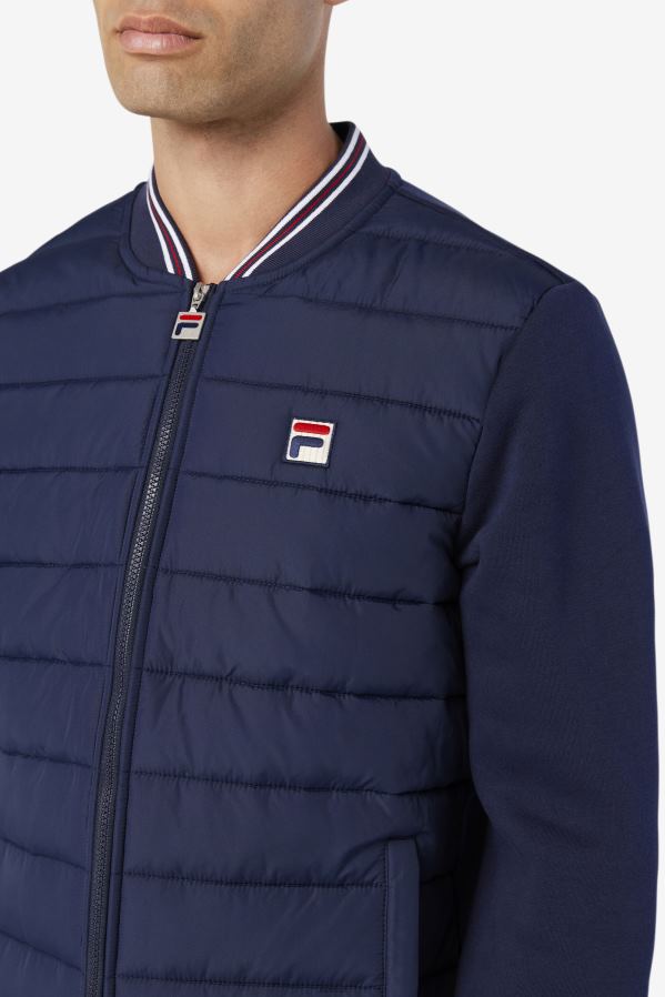 casaco de lã FILA jaqueta peacoat fila marco puffer HXJFD795