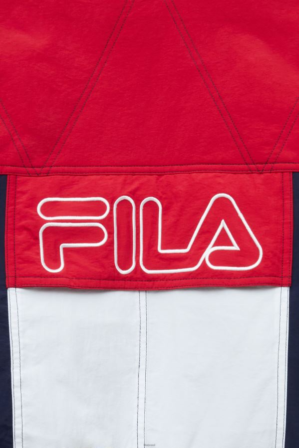 casaco /vermelho /branco FILA jaqueta parka fila golia peacoat/vermelho/branco HXJFD789