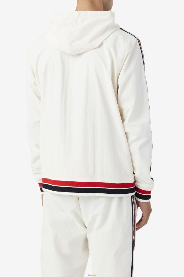 gardênia/preta/vermelha FILA jaqueta corta vento fila faras gardênia/preta/vermelha HXJFD771