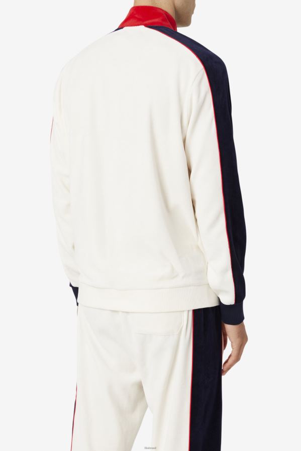 gardênia/vermelho/casaco FILA jaqueta de veludo acima fila gardenia/red/peacoat HXJFD824