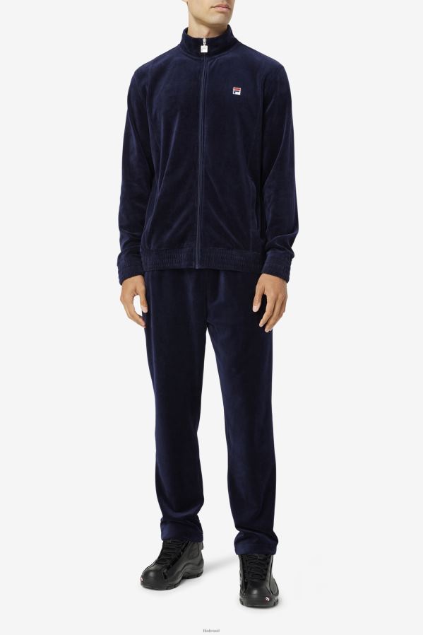 marinha FILA jaqueta fila o-fit veludo azul marinho HXJFD829
