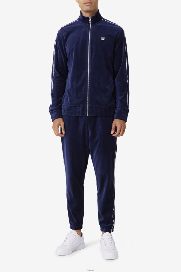 marinho/branco/vermelho FILA jaqueta de veludo fila azul marinho/branco/vermelho HXJFD814