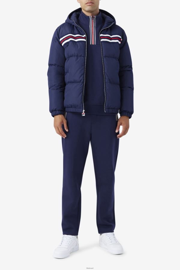 marinho/vermelho FILA jaqueta fila jake puffer azul marinho/vermelho HXJFD765