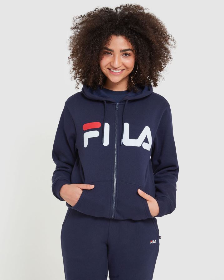 nova marinha FILA nova jaqueta zip unissex azul marinho fila HXJFD2484