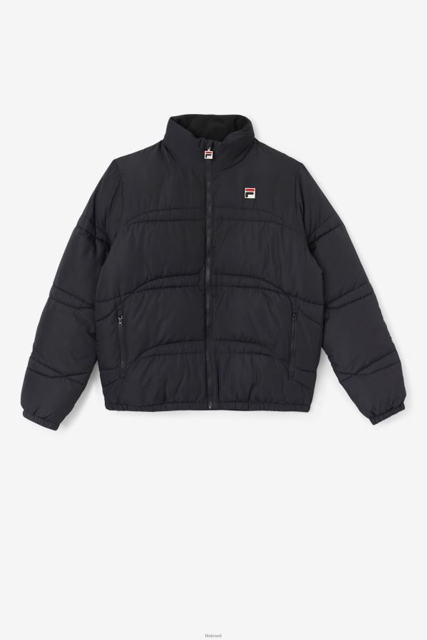 preto FILA jaqueta elias puffer preta fila HXJFD797