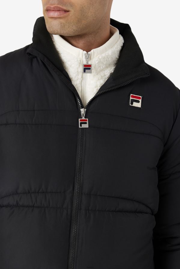 preto FILA jaqueta elias puffer preta fila HXJFD797