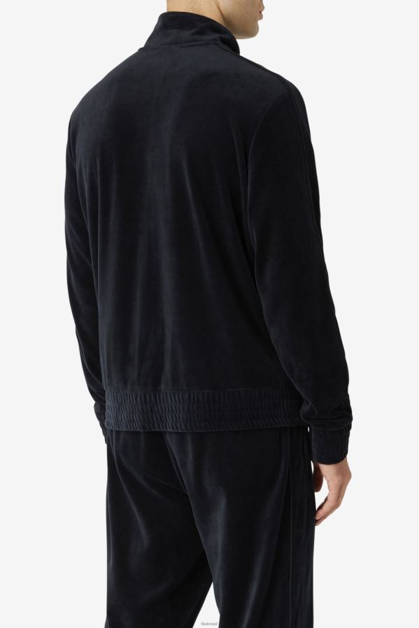 preto FILA jaqueta fila deveall veludo preta HXJFD811