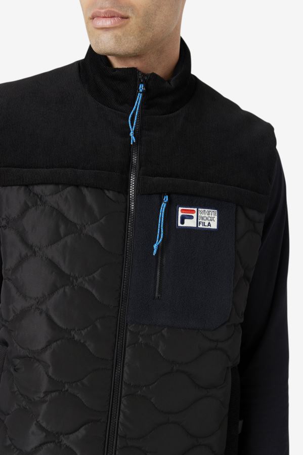 preto FILA jaqueta fila preta HXJFD862