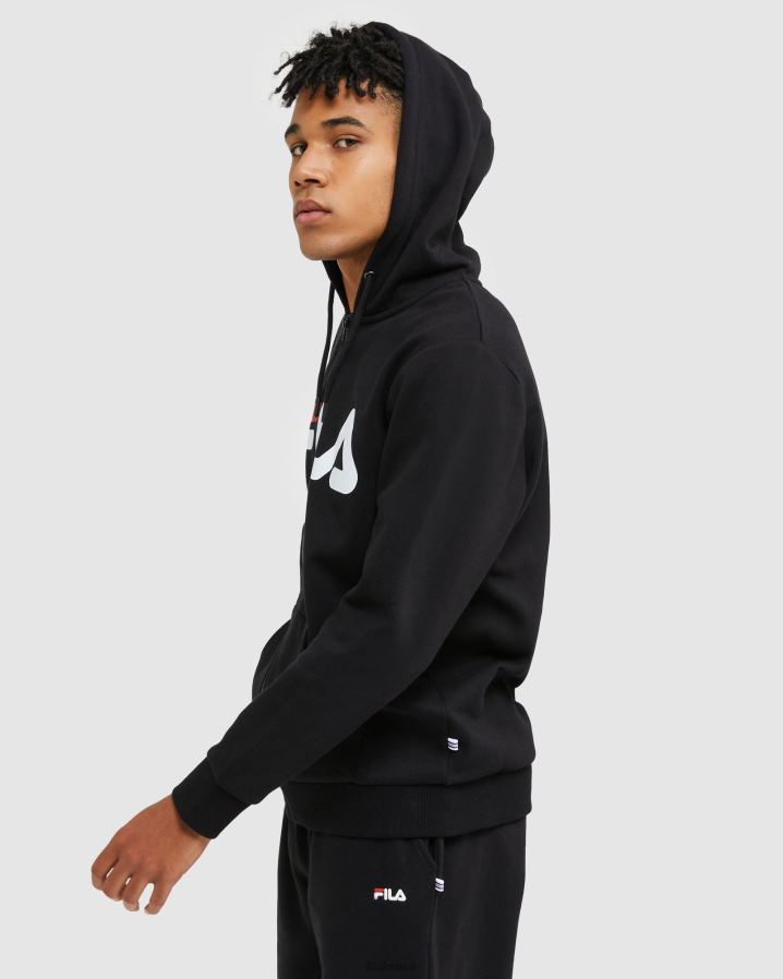 preto FILA jaqueta fila unissex zip preta HXJFD2461