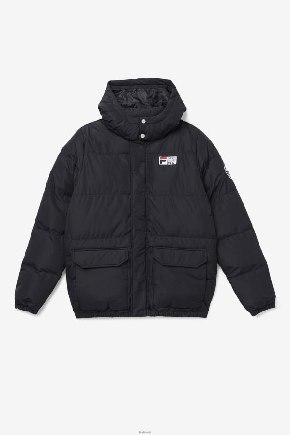 preto FILA jaqueta otler puffer fila preta HXJFD788