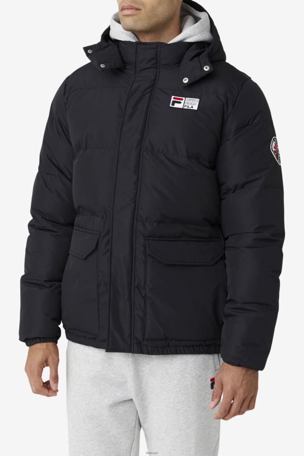 preto FILA jaqueta otler puffer fila preta HXJFD788