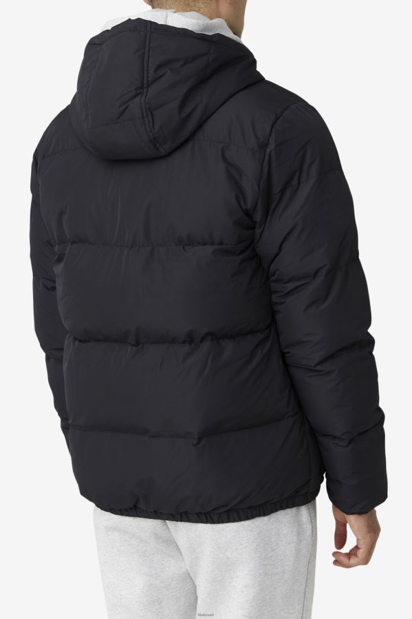 preto FILA jaqueta otler puffer fila preta HXJFD788