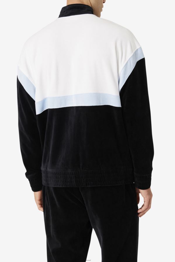 preto/branco/skyway FILA jaqueta de veludo fila mansur preta/branca/skyway HXJFD819