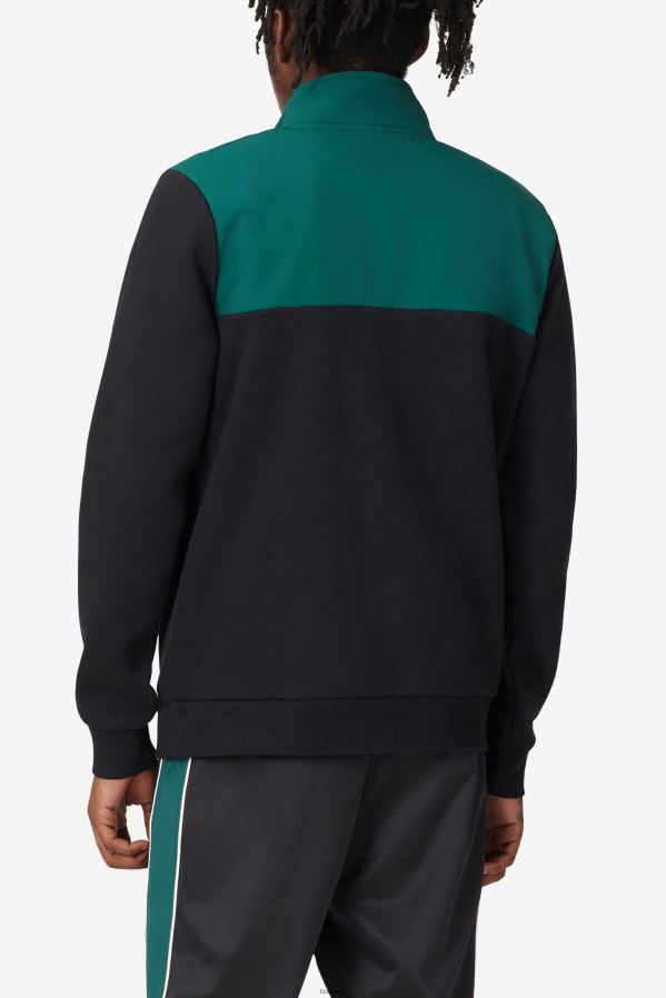 preto/bug de junho/brilho dourado FILA jaqueta de lã fila black/june bug/golden glow francisco HXJFD796