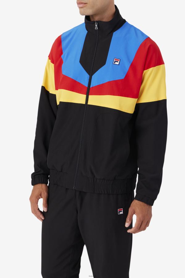 preto/dourado/vermelho/azul/branco FILA amar track jacket fila preto/dourado/vermelho/azul/branco HXJFD848