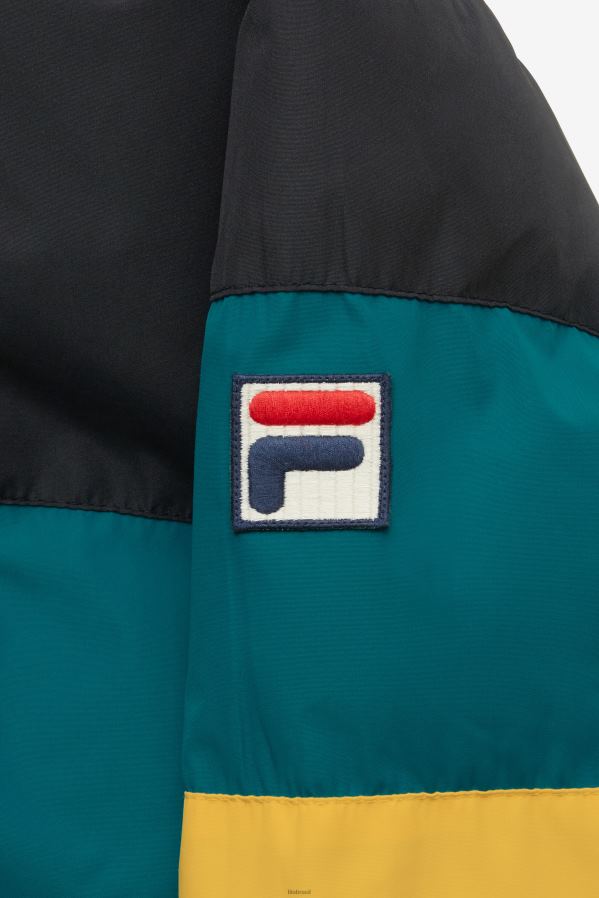 preto/porto azul/dourado FILA jaqueta fila giovanni puffa preta/azul porto/dourada HXJFD783