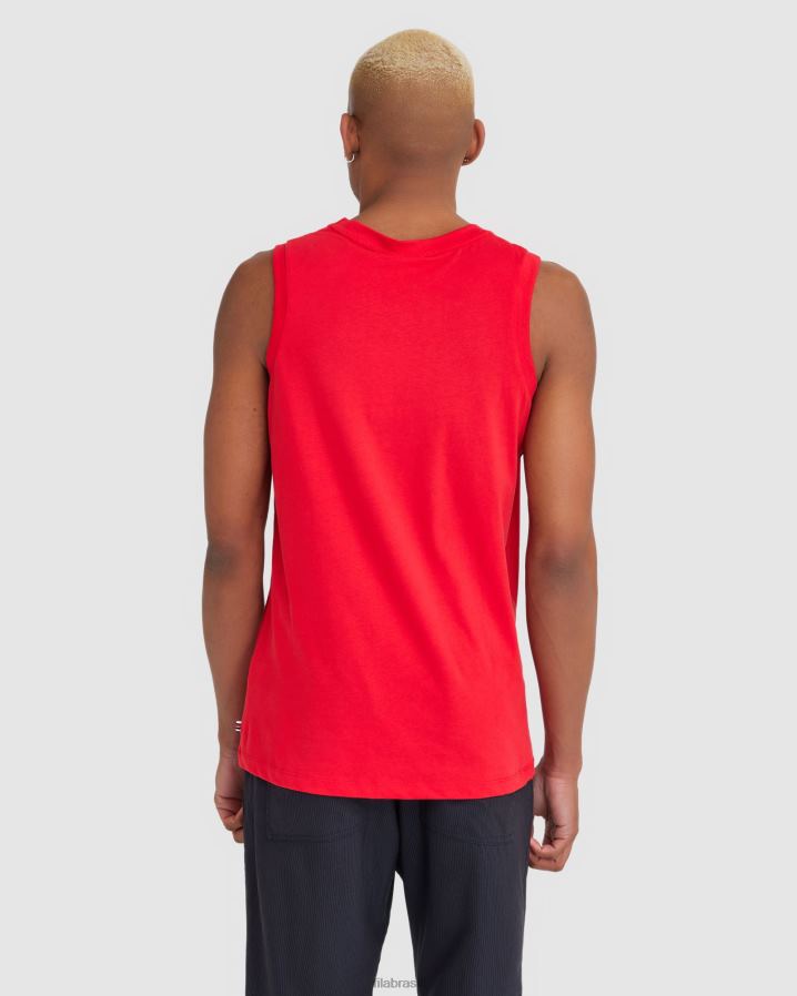 vermelho FILA regata fila masculina vermelha HXJFD2353