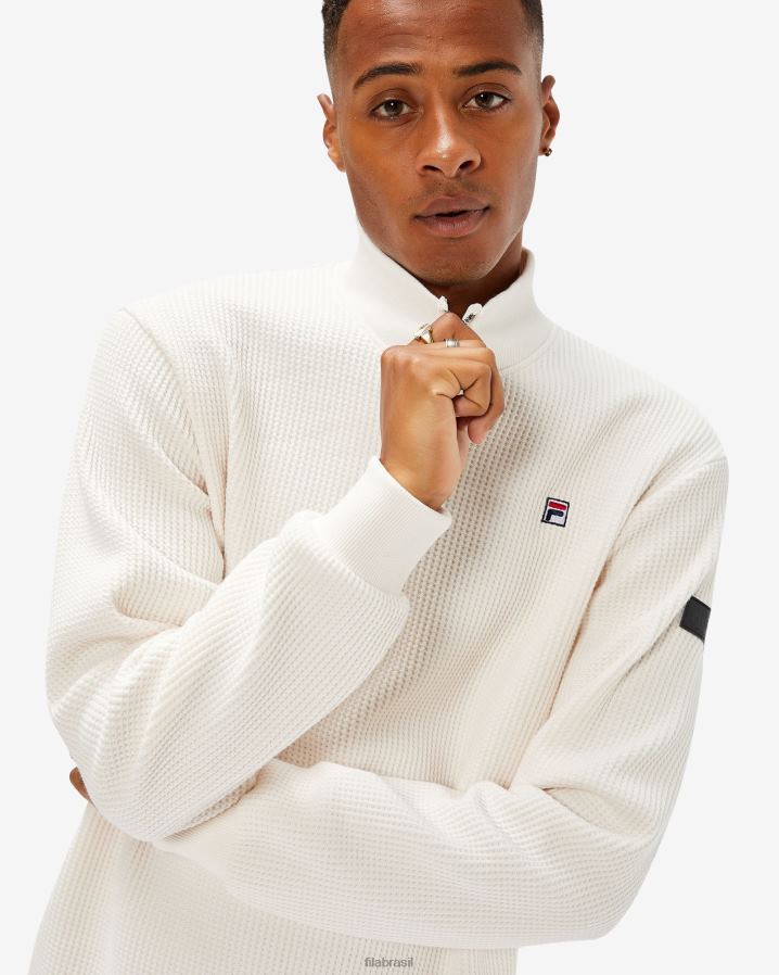Creme de coco FILA fila masculino badge 2.0 qtr zip coco creme HXJFD2629