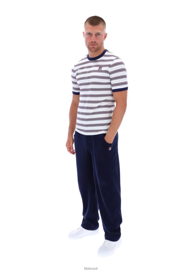 FILA camiseta fila santiago ringer com listra tradicional HXJFD3307