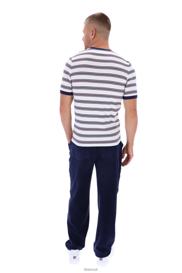 FILA camiseta fila santiago ringer com listra tradicional HXJFD3307